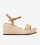 Women's Cloudfeel Keeton Espadrilles Flatforms Riviera Striped-Biscuit